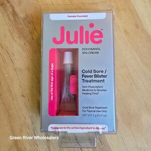 Julie Docosanol 10% Cream Cold‎ Sore Fever Blister Treatment 2g Exp 08/2026